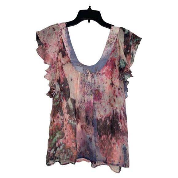 7 For All Mankind Tops - Floral Multicolor Fairy Inspired Top